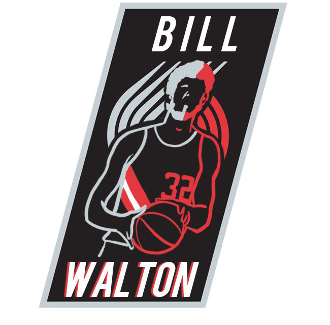 Portland Trail Blazers Bill Walton Logo iron on transfers